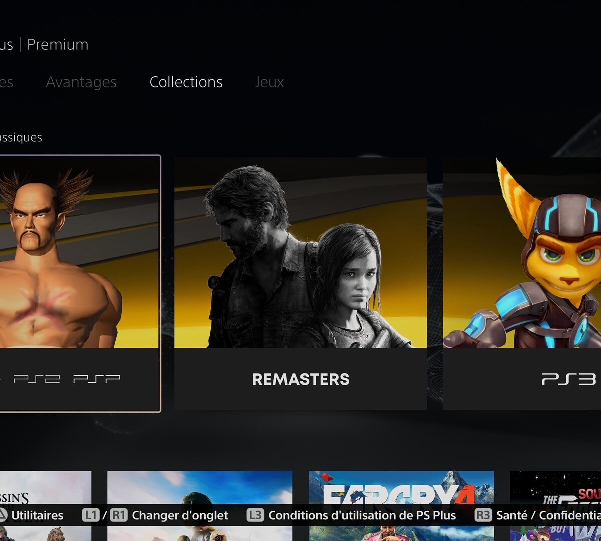 Le nouveau PlayStation Plus // Source : Capture PS5