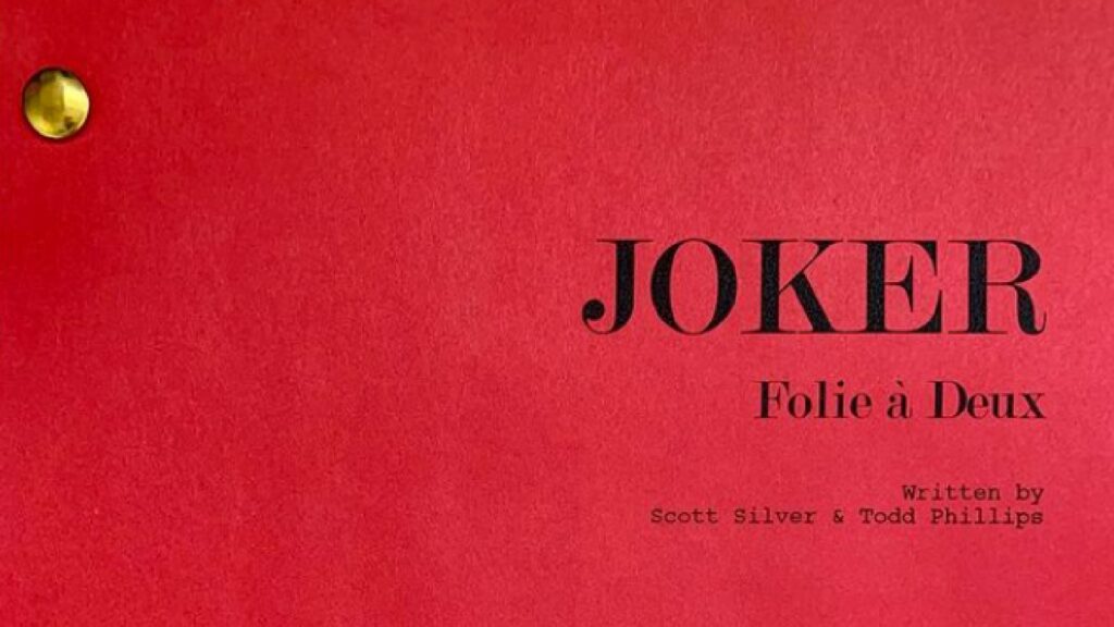 Titre de Joker 2, partagé par le réalisateur. // Source : Todd Philipps / Instagram