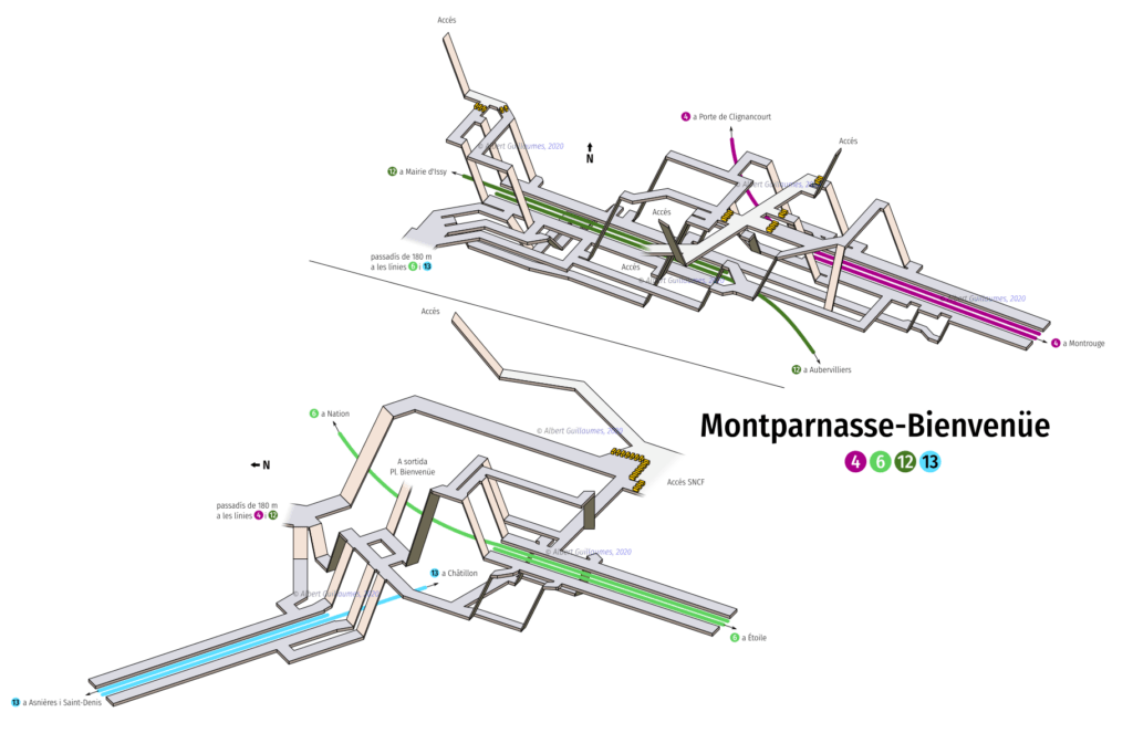 La station de Montparnasse, en 3D. // Source : Albert Guillaumes