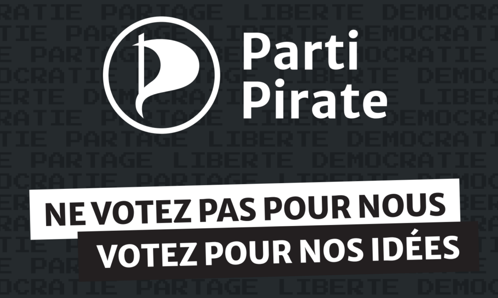 L'affiche de campagne du Parti pirate // Source : Parti pirate