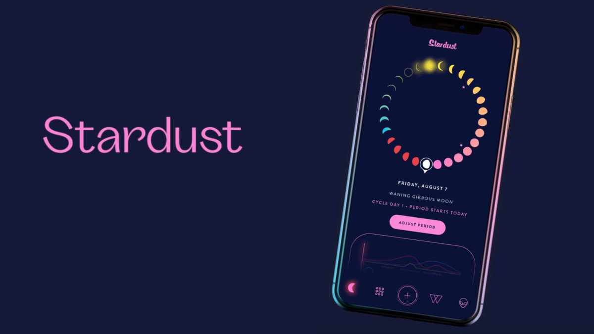 Stardust, l'app de suivi de règle qui fait polémique // Source : Stardust