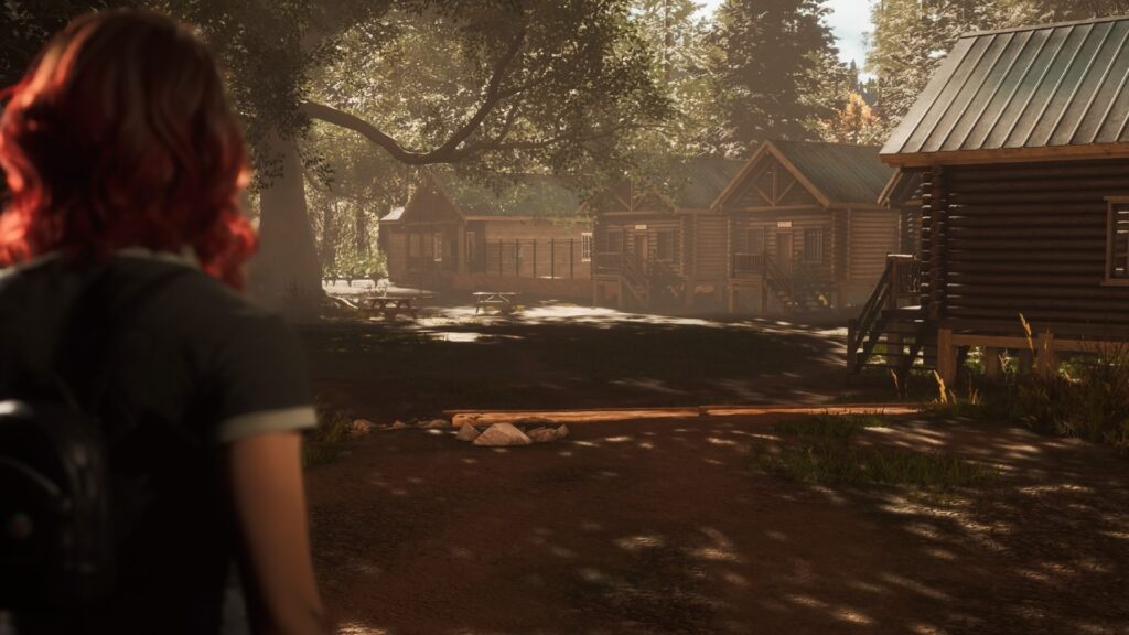 Le camp de colo dans The Quarry. Apaisant de jour, mais de nuit... // Source : Supermassive Games