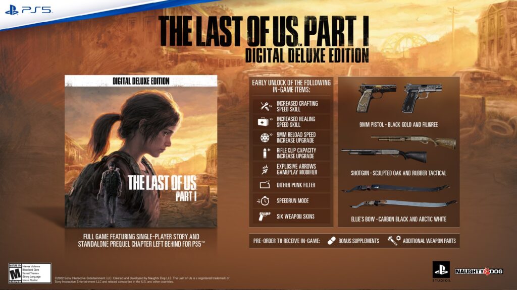 La jaquette de l'édition standard de The Last of Us Part I sur PS5. // Source : Sony