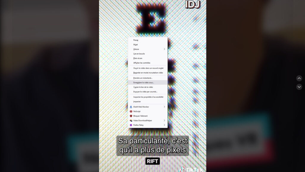 TikTok Enregistrer Firefox