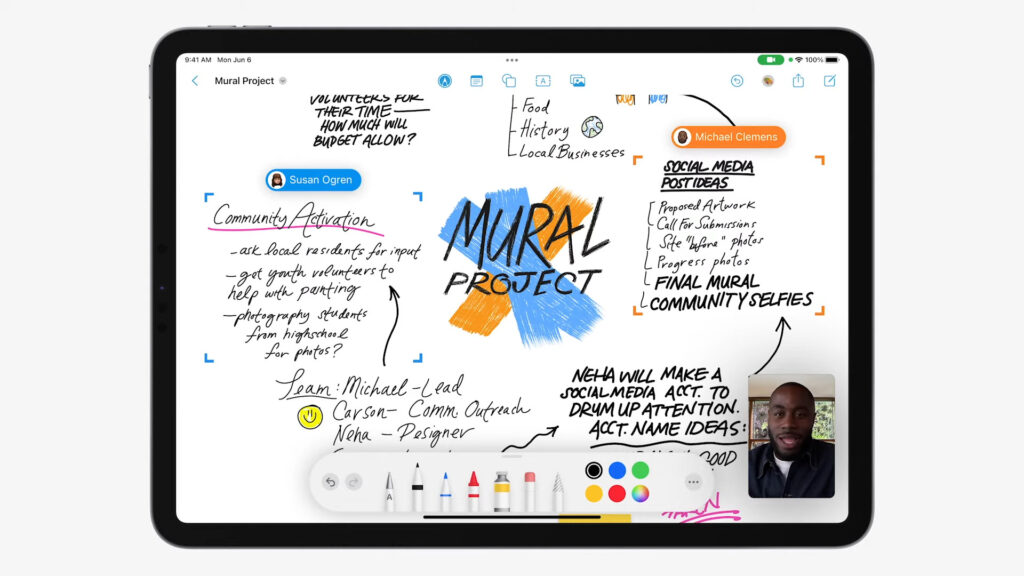 Le nouvel iPadOS présenté à la WWDC // Source : Capture d'écran Numerama