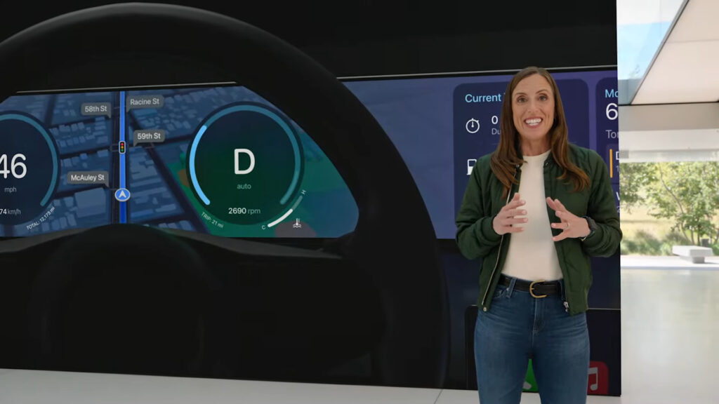 Le nouveau CarPlay a été présenté à la WWDC d'Apple // Source : Capture d'écran Numerama