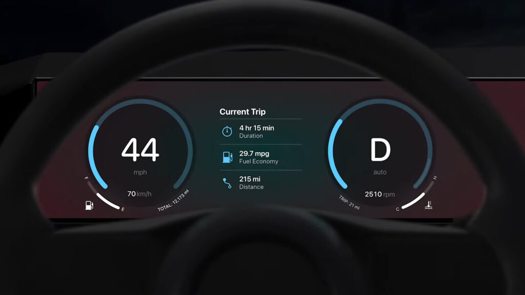 Le nouveau CarPlay a été présenté à la WWDC d'Apple // Source : Capture d'écran Numerama