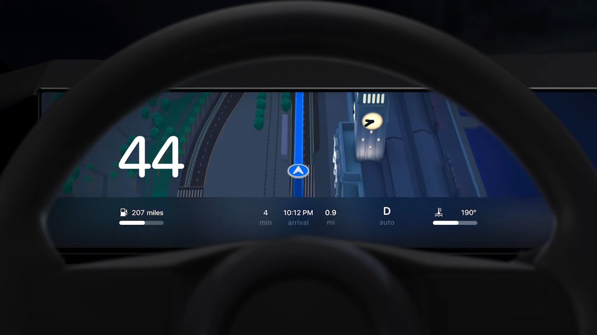 Le nouveau CarPlay a été présenté à la WWDC d'Apple // Source : Capture d'écran Numerama