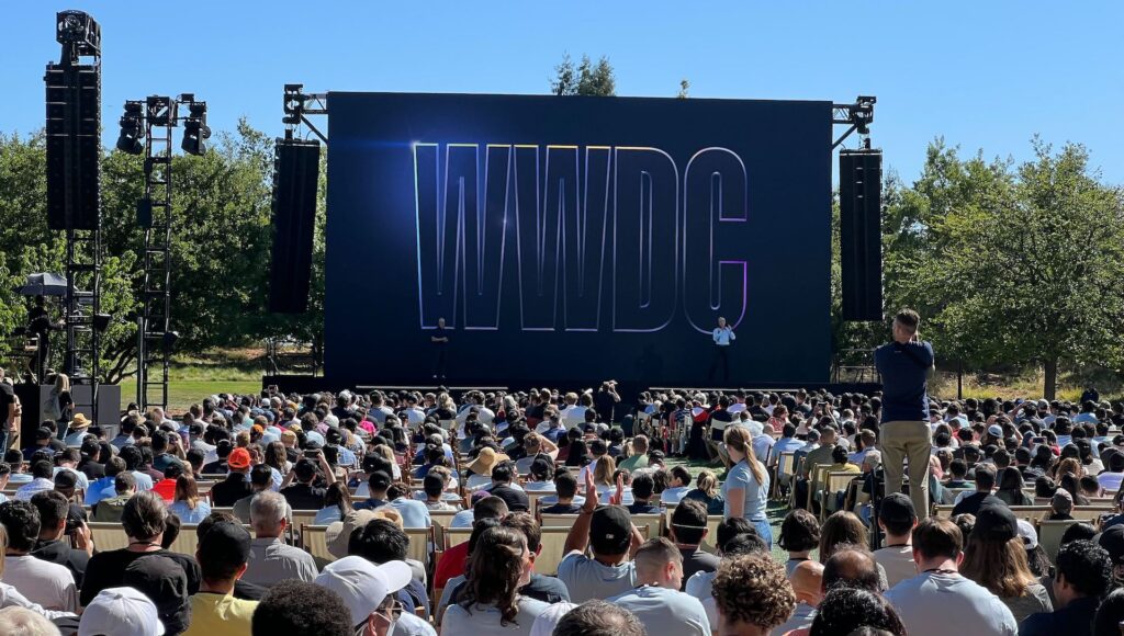 La WWDC 2022 d'Apple // Source : Numerama/Nicolas Lellouche