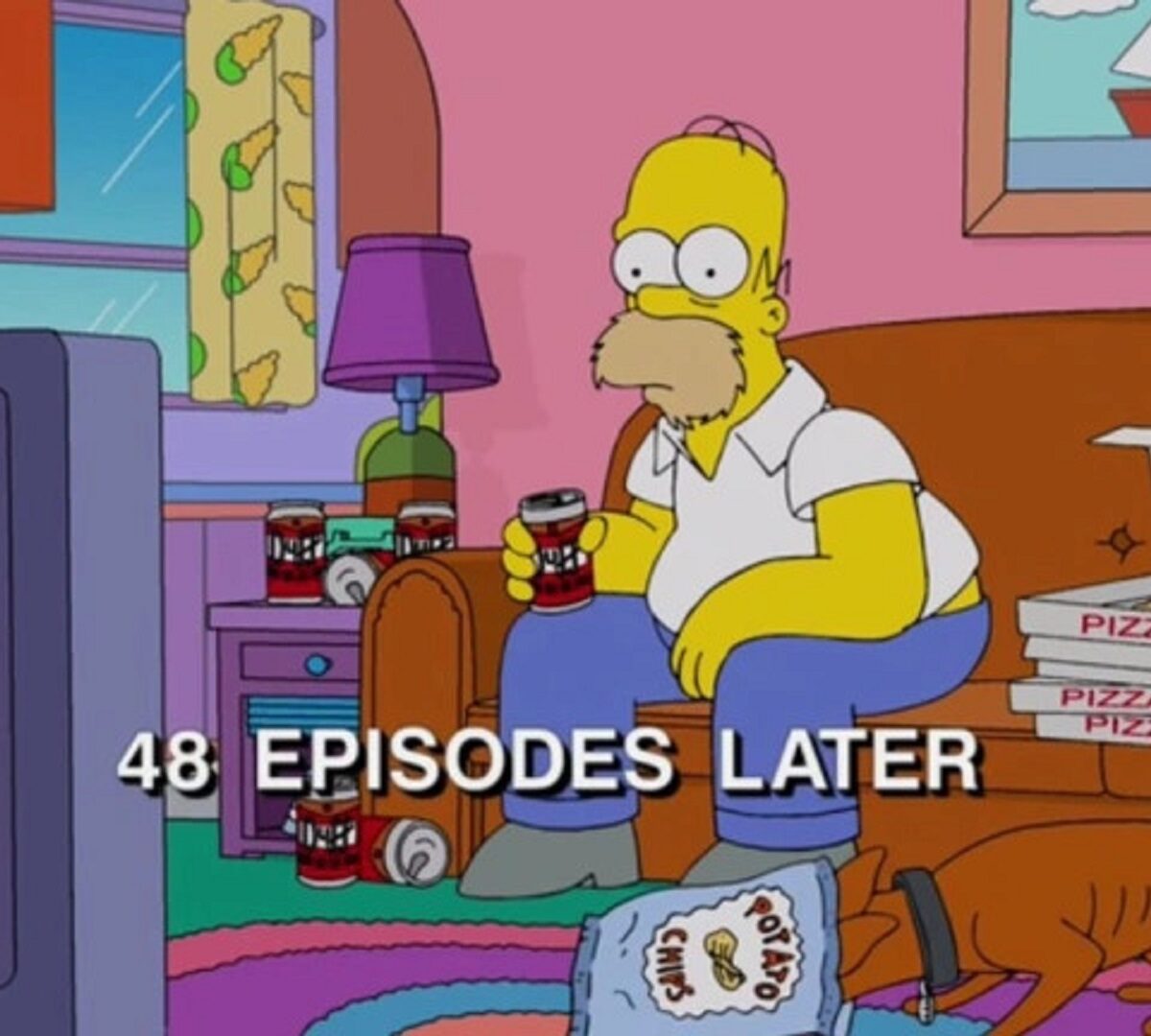 Binge-watching dans Les Simpson // Source : Fox