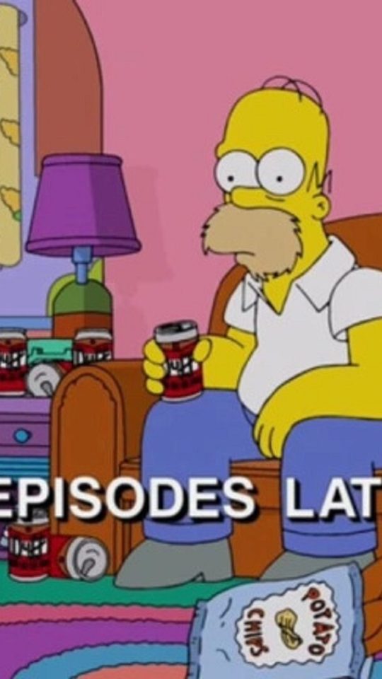 Binge-watching dans Les Simpson // Source : Fox