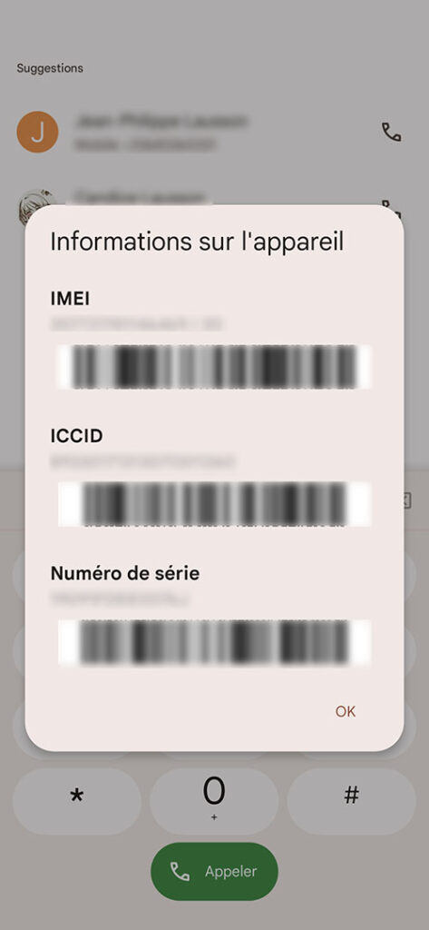 code IMEI