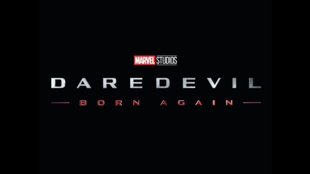Daredevil : Born Again, la typo officielle de la nouvelle série. // Source : Marvel/Disney+ Daredevil : Born Again, la typo officielle de la nouvelle série. // Source : Marvel/Disney+