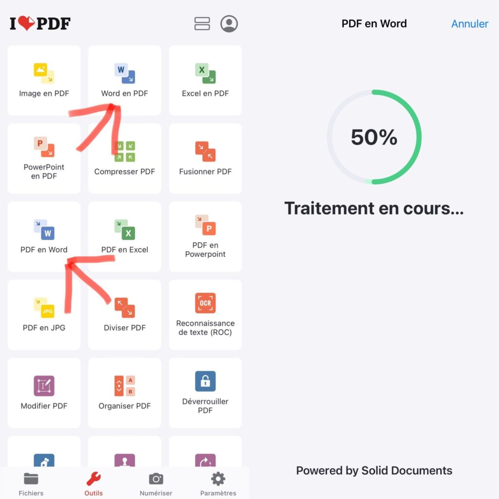 convertir PDF