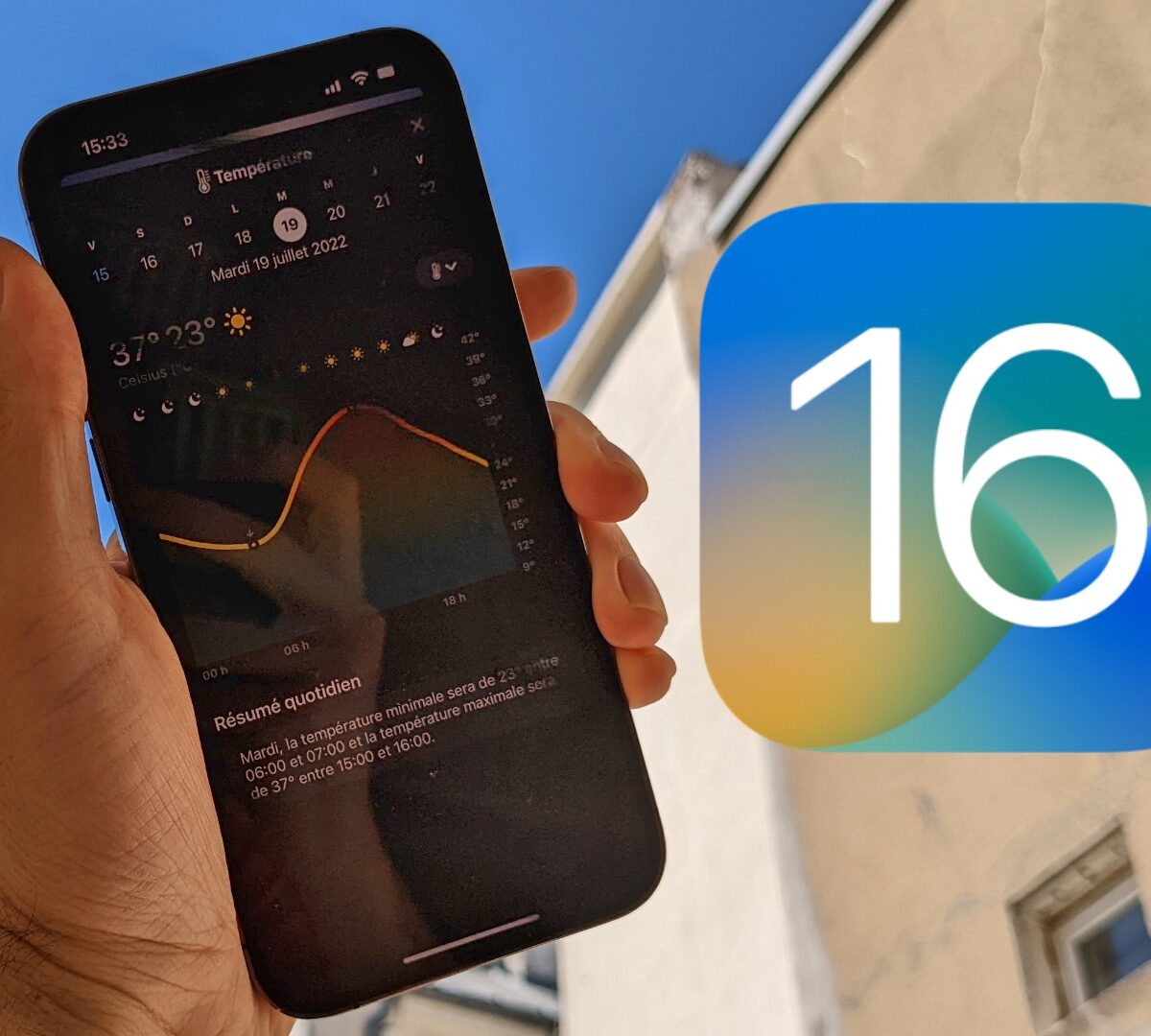 iOS 16 // Source : Numerama