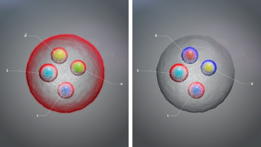 Les deux nouveaux tétraquarks. // Source : CERN
