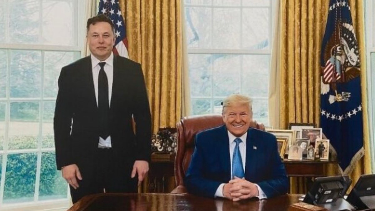 Elon Musk à la Maison-Blanche avec Donald Trump. // Source : Donald Trump / Truth