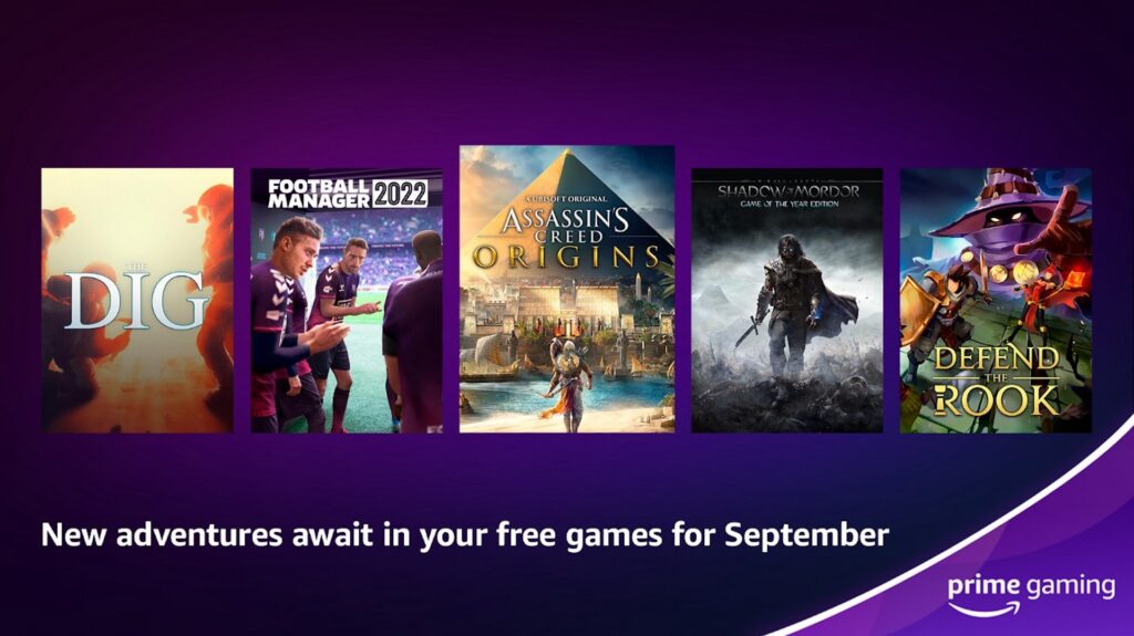 Amazon Prime Gaming en septembre // Source : Amazon