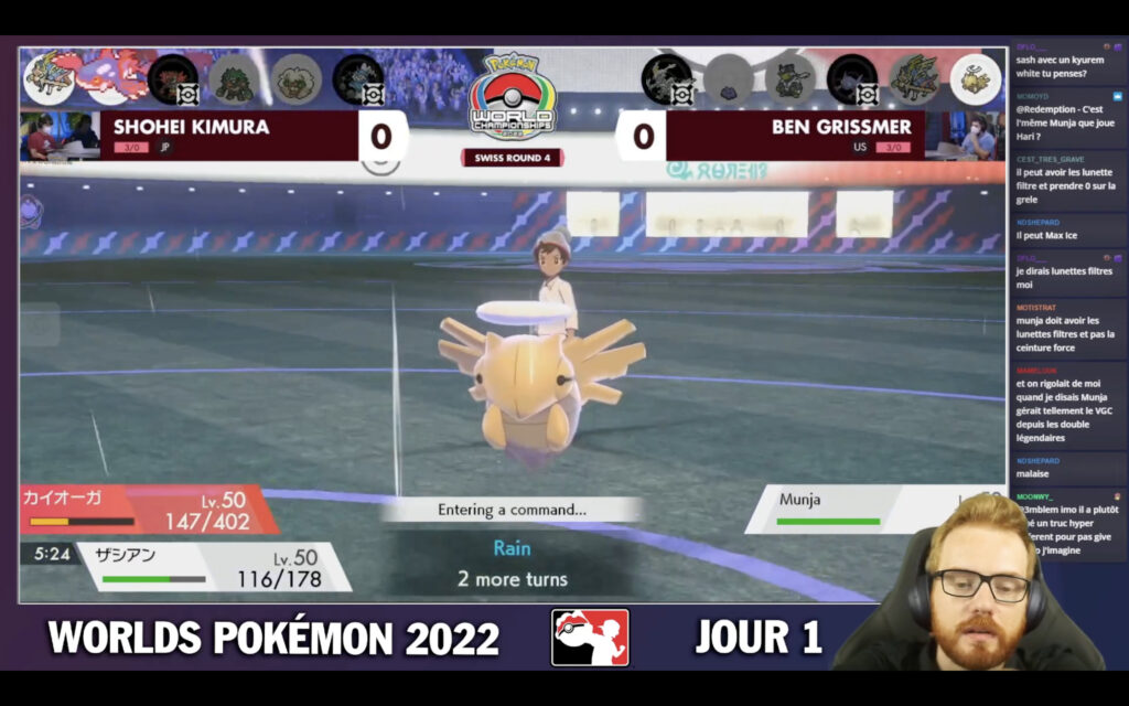 Sur son stream, Redemption a commenté la première journée des Championnats du monde. // Source : Redemption