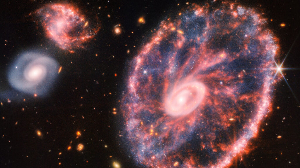 Koło rydwanu galaktyki Jamesa Webba