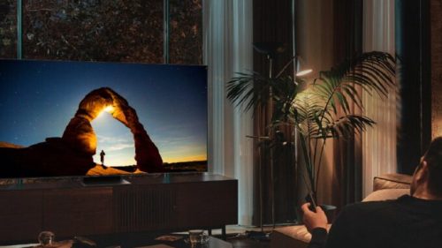 Le TV QLED Samsung QE50Q80B // Source : Samsung