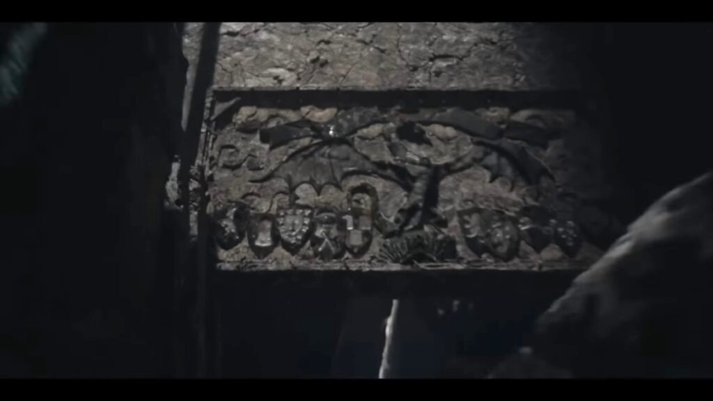 9 emblèmes, 9 maisons... dominées par les Targaryens à cette époque. // Source : HBO