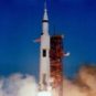 Saturn V au lancement d'Apollo 8.  // Source : Nasa