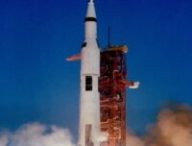 Saturn V au lancement d'Apollo 8.  // Source : Nasa