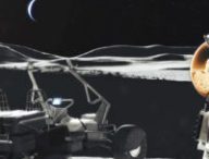 Le retour de l'humanité sur la Lune, vue d'artiste. // Source : Capture d'écran YouTube Nasa Goddard