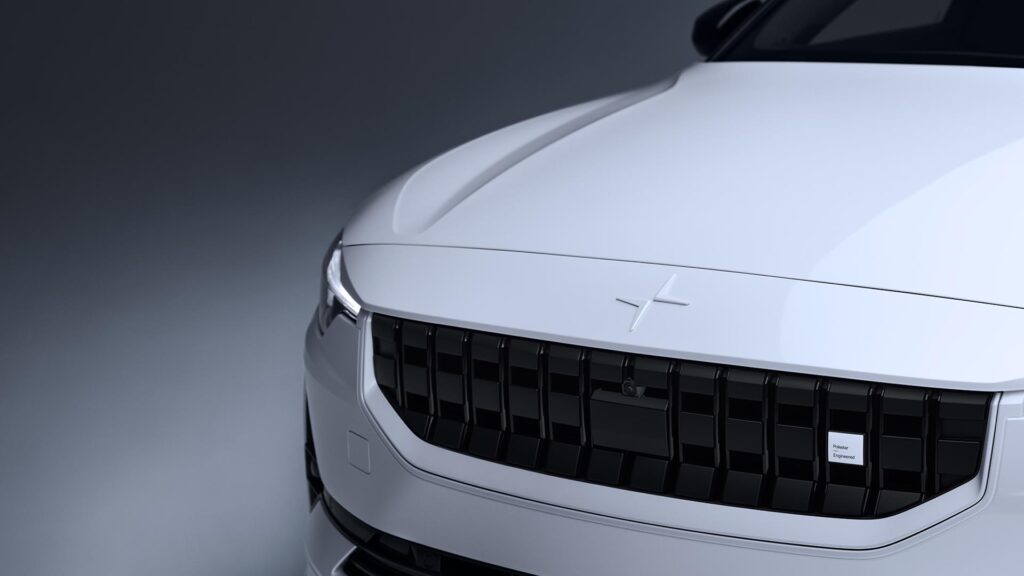 Polestar 2 et son logo // Source : Polestar 