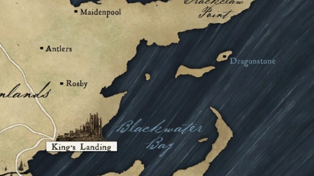 Baie de la Néra à l'Est de Westeros. // Source : Cartes du Trône de Fer