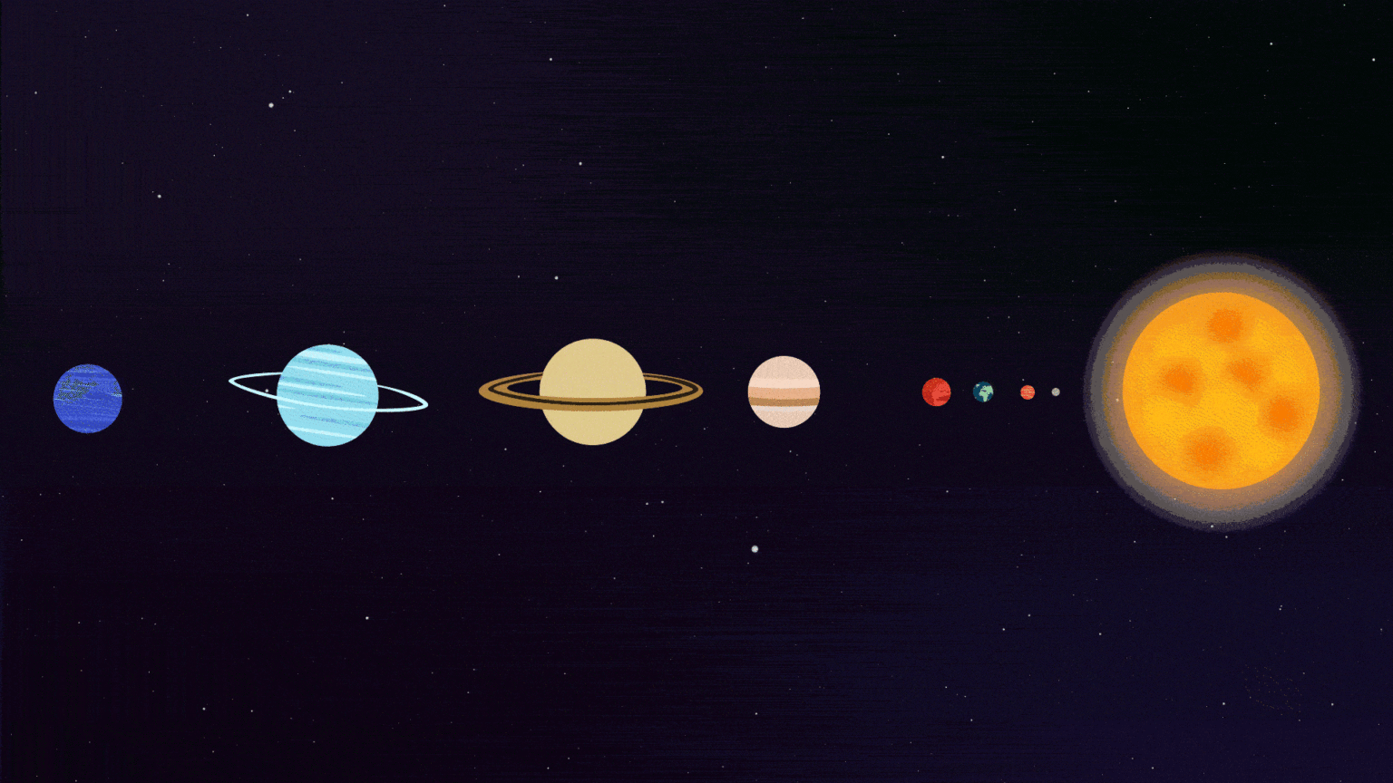 La planète Saturne dans le système solaire // Source : Nino Barbey pour Numerama La planète Saturne dans le système solaire // Source : Nino Barbey pour Numerama