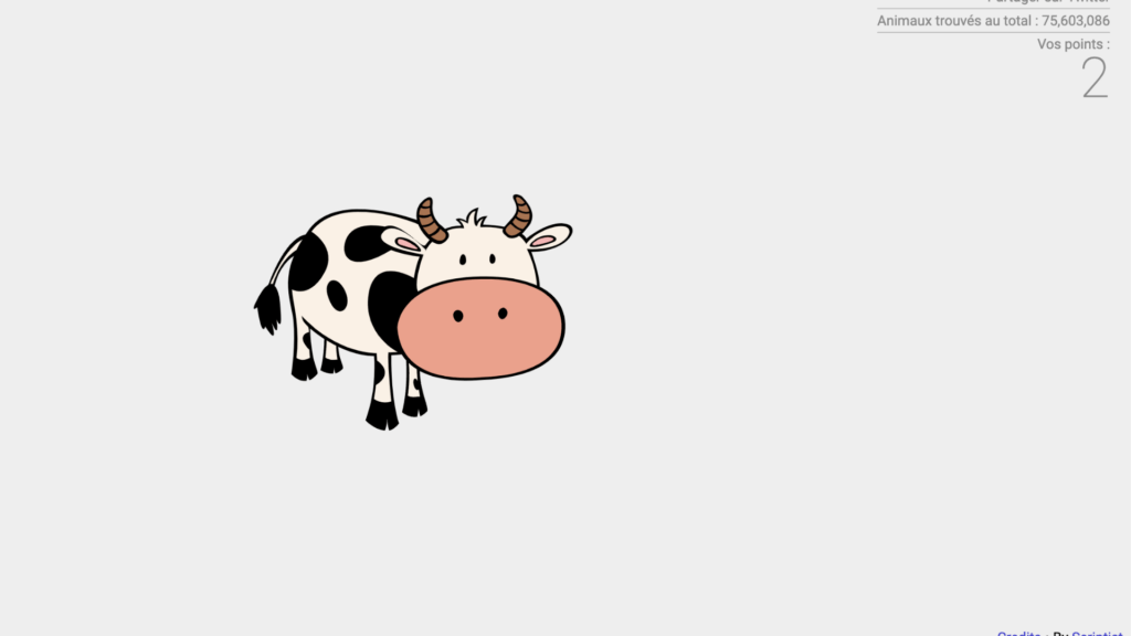 J'ai trouvé la vache. // Source : Numerama