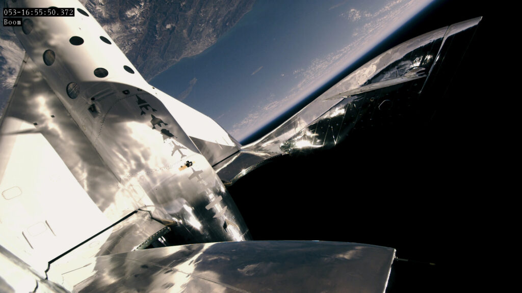 Une navette de Virgin Galactic // Source : Virgin Galactic