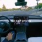 Conduite autonome FSD Tesla // Source : Capture vidéo live Tesla