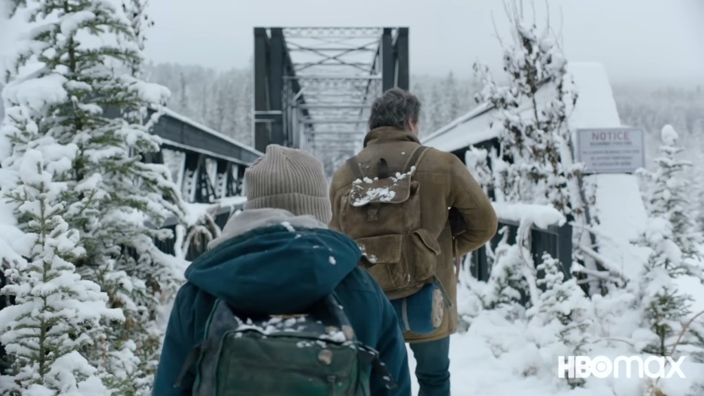 Ellie et Joel dans la série The Last of Us. // Source : HBO