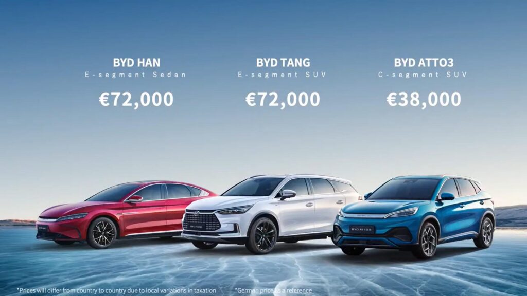 BYD range launch price // Source: BYD
