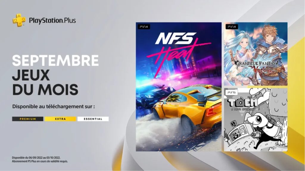 PlayStation Plus Essential en septembre // Source : Sony