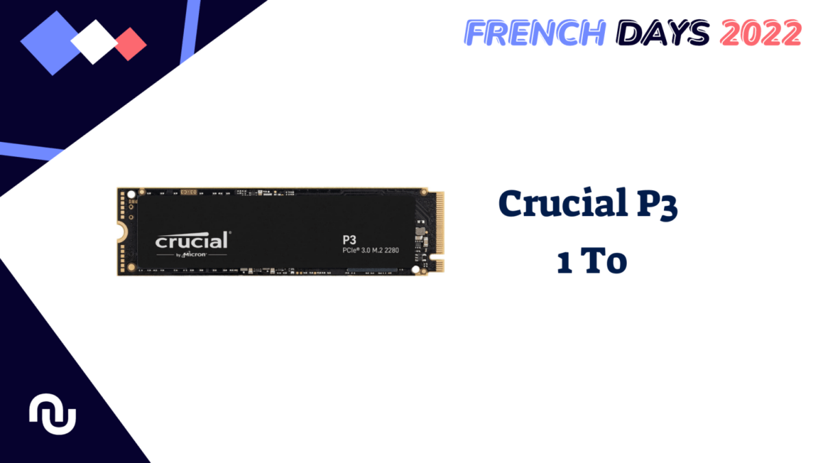 Le SSD Crucial P3 // Source : Numerama