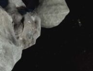 DART en train de foncer vers l'astéroïde. // Source : Capture d'écran YouTube Nasa