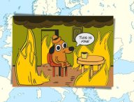 This is fine... Europe edition // Source : Wikimedia/CC/Uselessburner ; Alexrk2 (montage Numerama)