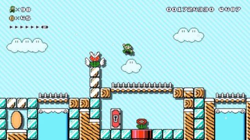 Super Mario Bros. 5 dans Super Mario Maker 2 // Source : Twitter Metroid Mike 64