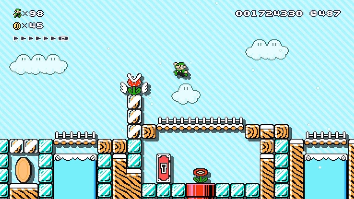 Super Mario Bros. 5 dans Super Mario Maker 2 // Source : Twitter Metroid Mike 64