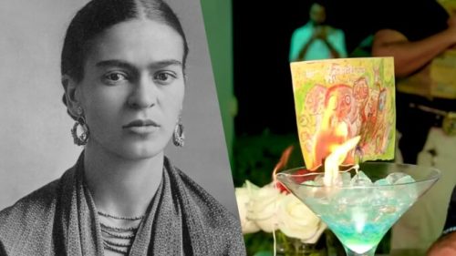 Un dessin de Frida Kahlo aurait été brûlé pour être transformé en NFT. // Source : Portrait de Frida Kahlo / vidéo où le dessin est brûlé.