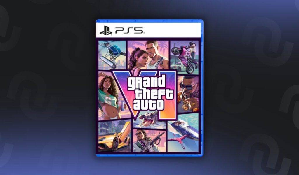 Visuel non officiel de la jaquette de GTA 6 sur PS5 // Source : Montage Numerama