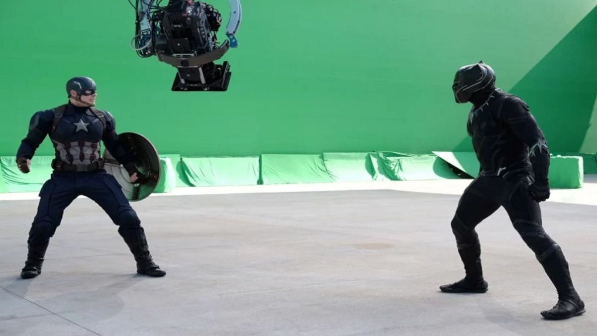 Photo de tournage de Captain America: Civil War (2016). // Source : Zade Rosenthal / TM & © 2016 Marvel. All rights reserved. / © Walt Disney Studios Motion Pictures / courtesy Everett Collection