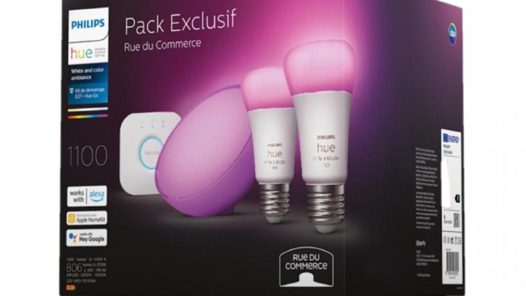 The Philips Hue Rue du Commerce pack // Source: Rue Du Commerce