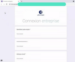 Ce site n'est en réalité qu'un Google Doc dans lequel la victime va rentrer ses identifiants. // Source : Vade Ce site n'est en réalité qu'un Google Doc dans lequel la victime va rentrer ses identifiants. // Source : Vade