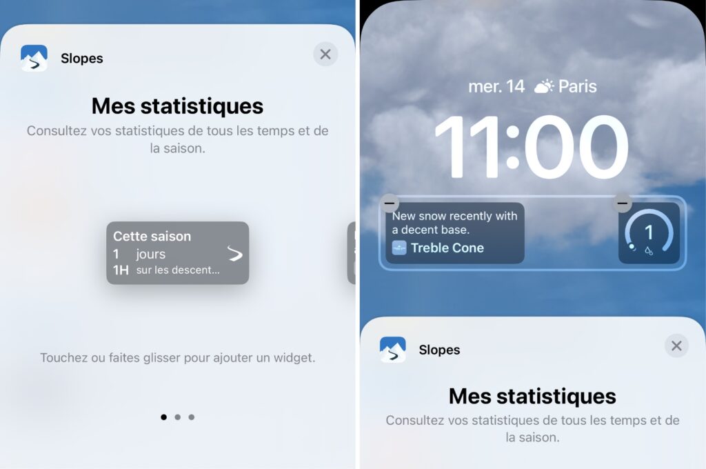 Slopes est une des meilleures applications pour le ski ou le snow. // Source : Numerama