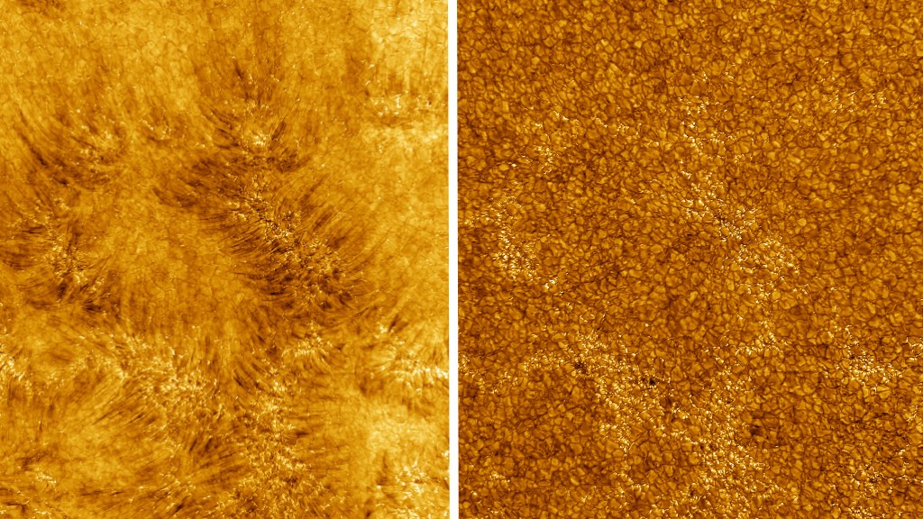 Images de la chromosphère du Soleil par le télescope Inouye. // Source : NSO